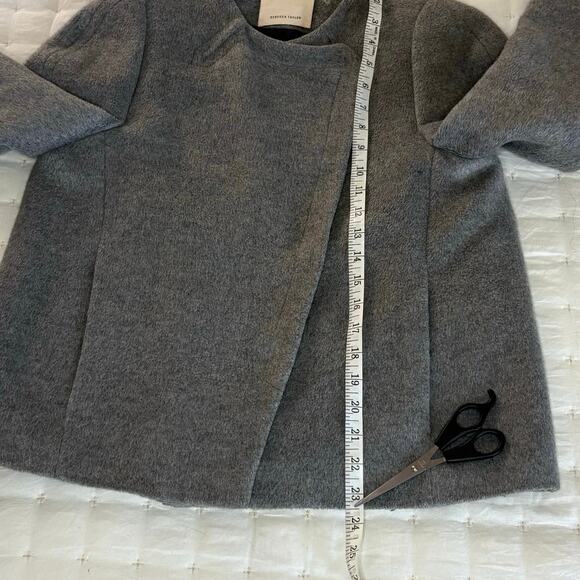 Rebecca Taylor Double Breasted Blazer/Coat Women's S | Gray Wool Blend Felt EUC - Picture 10 of 13